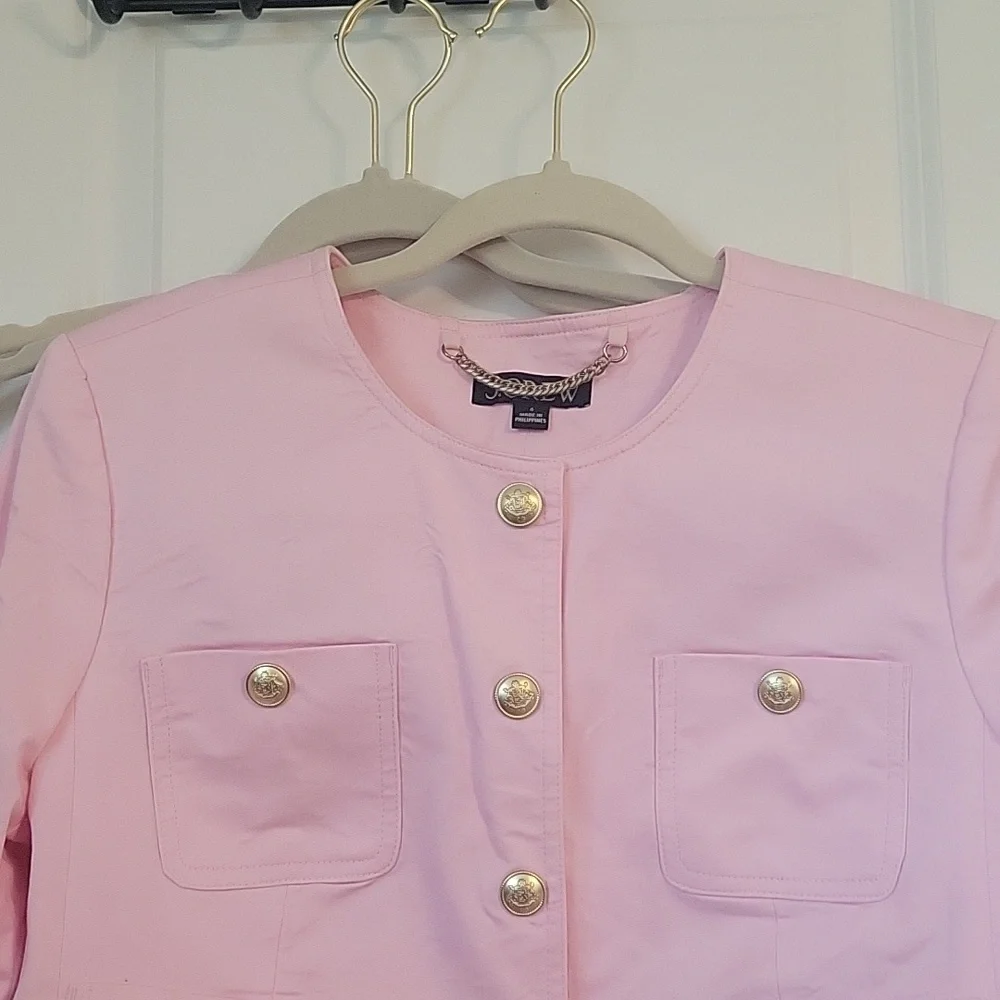Louisa lady jacket in lightweight chino in cupcakes blush